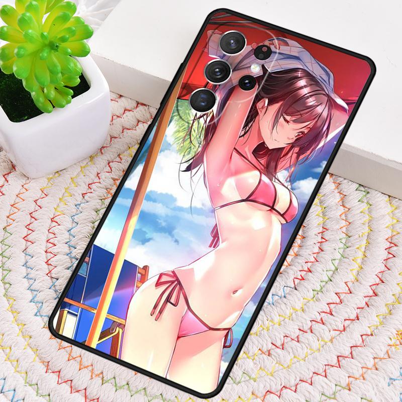 Летний Бикини Девушки Защитный Чехол для Телефона для Samsung Galaxy note 10 pro S26 Ultra S23 S24 FE S25 S21 S22 PLUS Ударопрочный Чехол