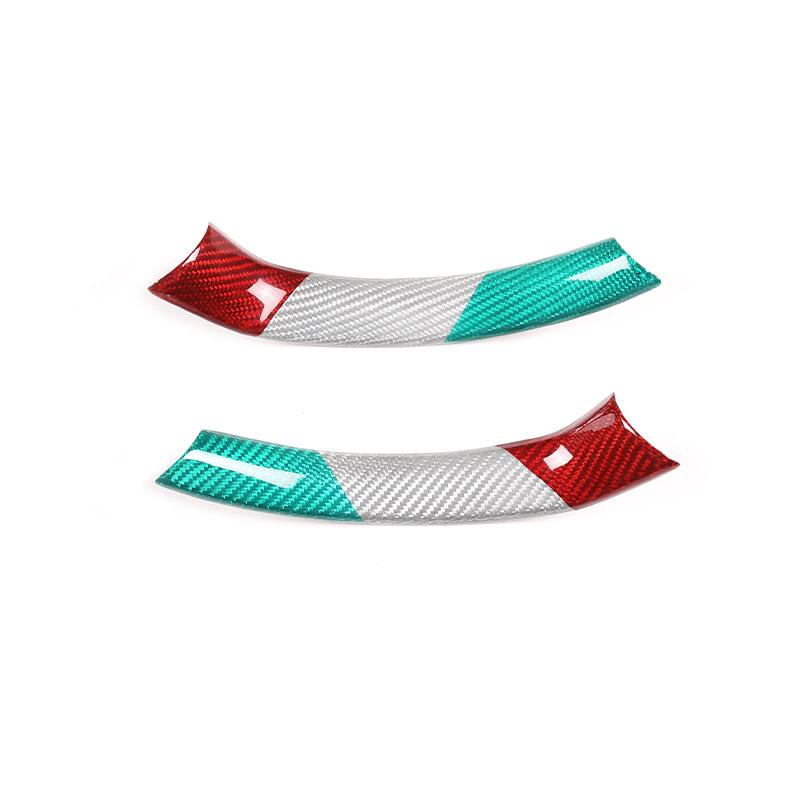 Real Carbon Fiber For Alfa Romeo Stelvio Giulia 2017-2019 Car Steering Wheel Decorative Frame Sticker Car Interior AccessoriesDA4