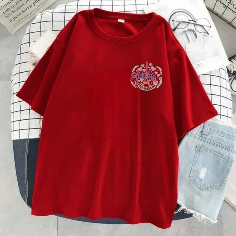 Летняя женская футболка из чистого хлопка с короткими рукавами, модная, трендовая, брендовая, свободная, с круглым вырезом, футболки для женщин