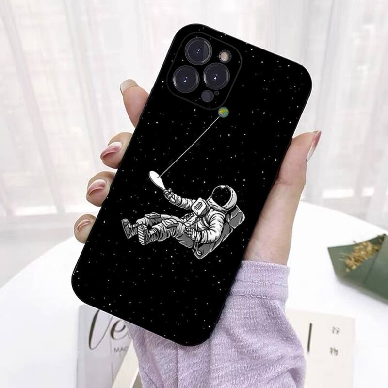 Чехол для телефона Moon Astronaut для iPhone 8 7 6 6S Plus X SE 2020 XR XS 14 11 12 13 Mini Pro Max мобильный чехол