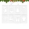 Рождественские шаблоны для фрезера Портативные трафареты для деревообработки Праздничные шаблоны из акрила «Снежинка» для деревообработки для мужчин, женщин, мальчиков