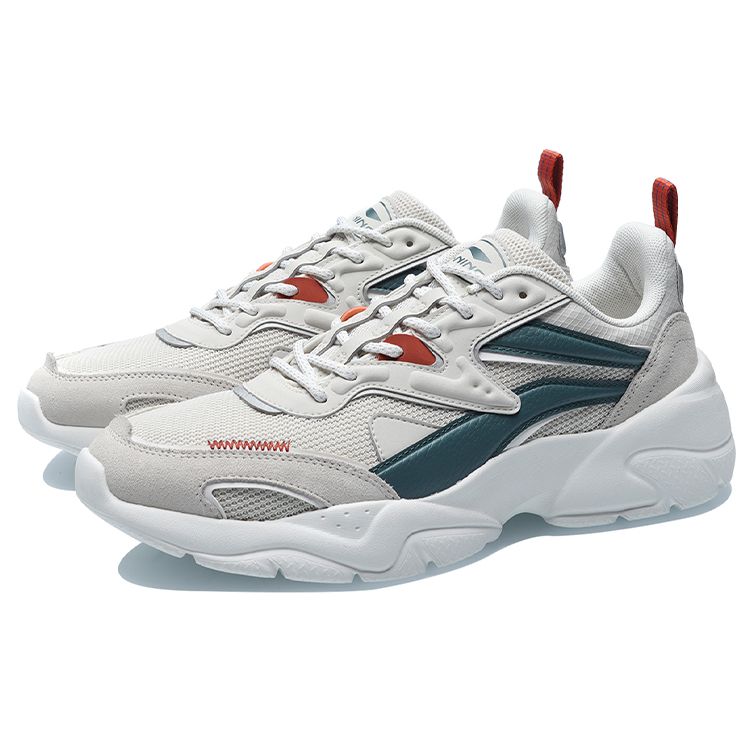 Li Ning Cloud Weave Синтетическая кожа Стабильная амортизация Дышащие Легкие Прочные Нескользящие Поддерживающие Низкие Спортивные Повседневные Туфли AGCR077-3