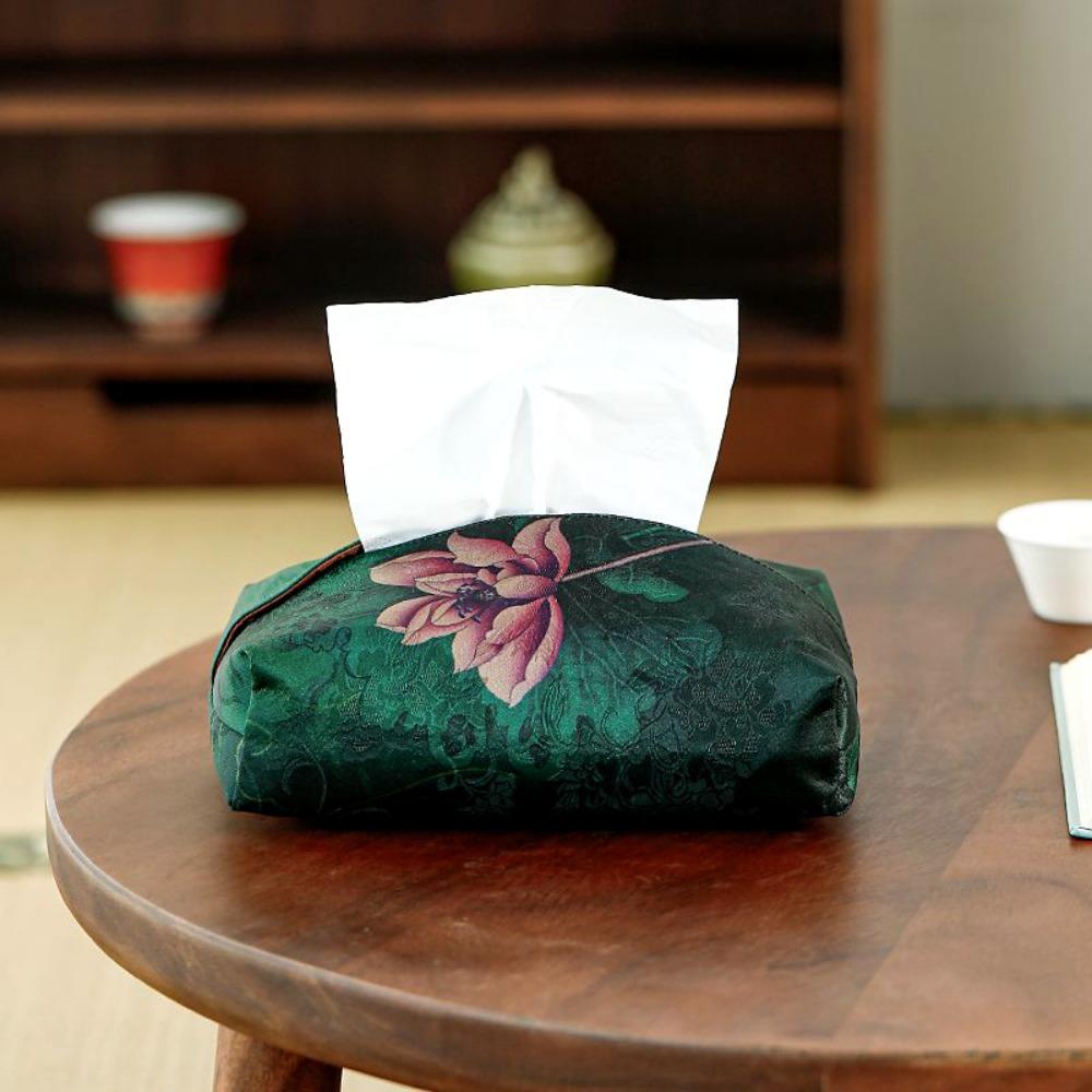 Fabric Chinese Retro Tissue Box Dust-proof Napkin Bag Practical Tissue Bag Living Room