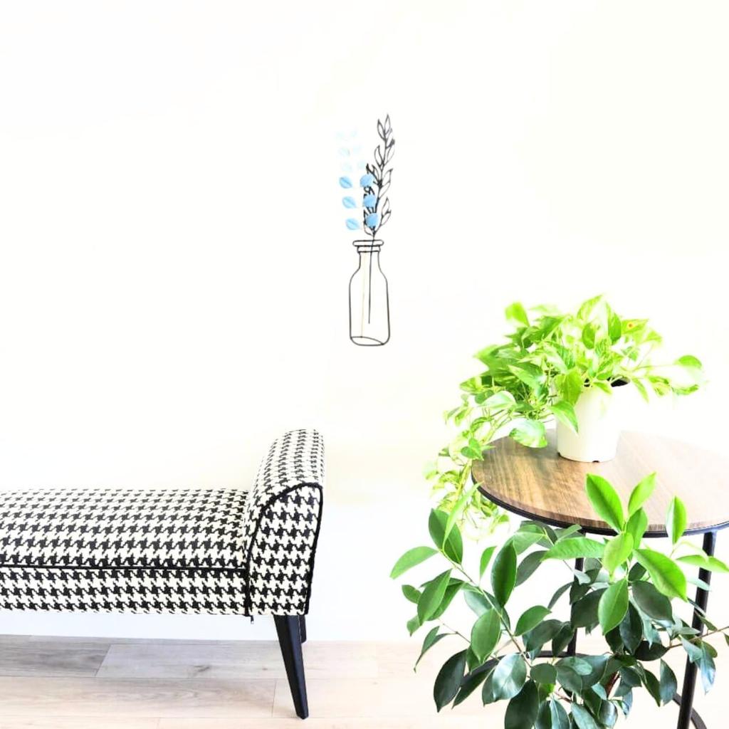 Kawabata Trading Stylish Wall Decor, Wall Hanging, Nordic Interior Wall Decoration, Wood and Iron, Perfect for Entryways, Living Rooms, Bedrooms,