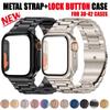 Change To Ultra Screen Protector For Smart Watch Series 9 7 8 Band 45mm 41mm Case+Strap iWatch SE 6 5 4 44mm 40mm Turning To Ultra2