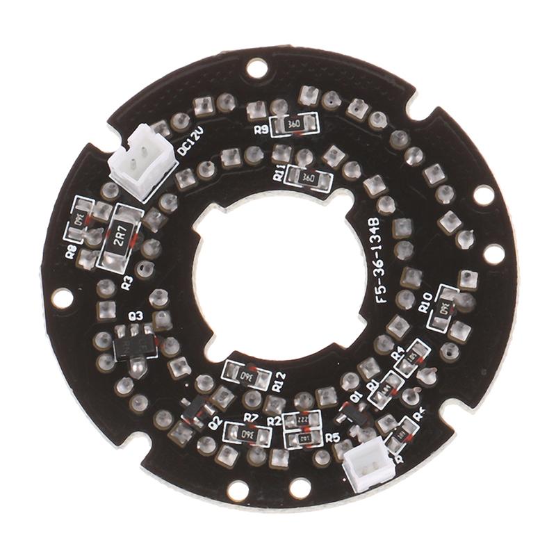 Ir 36 Led Light Board Инфракрасная лампа Модуль платы для дневного ночного видения Камера безопасности Высокое разрешение Ir Led 90 градусов