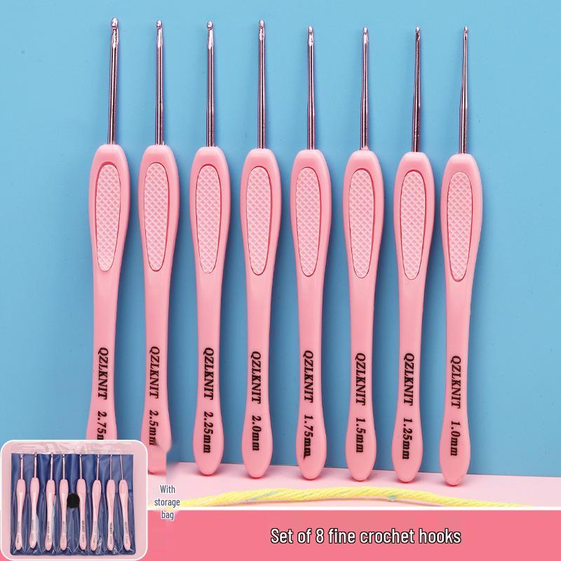 Набор нескользящих крючков для вязания из нержавеющей стали для вязания своими руками и для начинающих