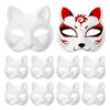 Cat Masque Hand-painted Cat Party Masque Diy Kit with Adjustable Straps Personalized Cosplay Masque for Halloween Dance Parties