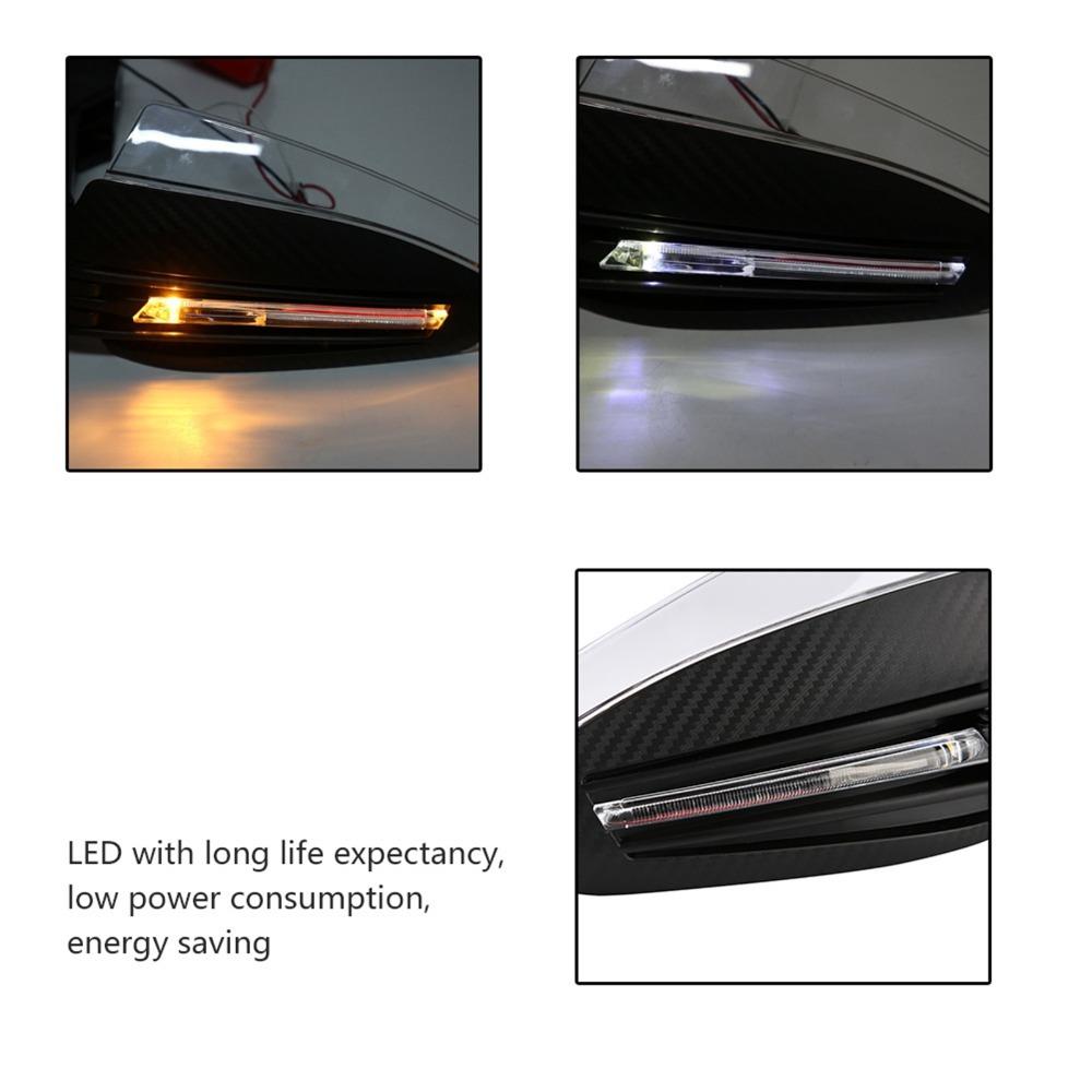 2Pcs 7/8" LED Hand Guard Aluminum Alloy Hand Guard Protector New Motorcycle Hand Guards