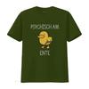 Herren Schwergewicht 180gsm 100t T Shirt Psychisch Am Ente Gerunisex Lustiger Mit Gelbem Im Crazy About You Text Groe Gren