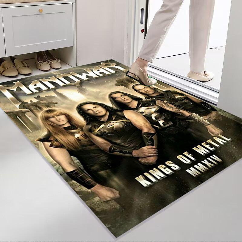 Manowar: Power Glory carpet Suitable for all seasons Home Decor Room Art Doormat