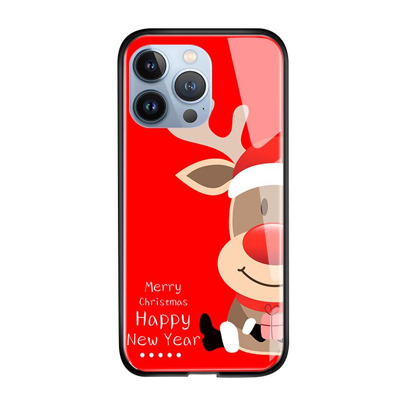 Чехол для телефона из закаленного стекла для iPhone 11 12 13 14 15 16 17 Redmi 10 12 14C Note10 Note14 Xiaomi 11Lite PocoC75 Мягкий край Ударопрочный Гладкий чехол