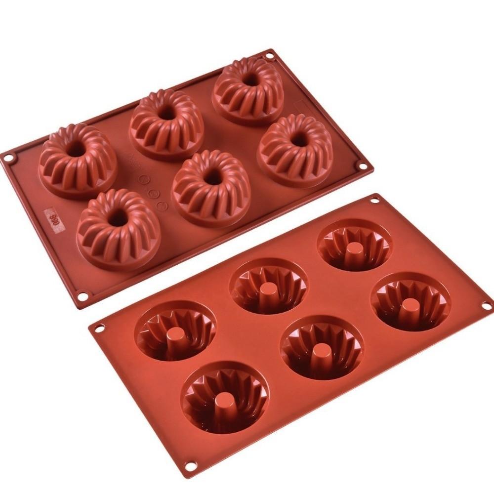 Silicone Mousse Cake Mold Heat-Resistant Chocolate Dessert Mold New Pudding Mould  for Donuts Jello