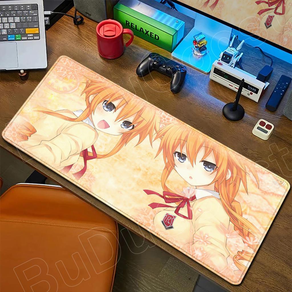 HD Милая Девушка Большой Коврик для Мыши Аниме Date A Live Коврик для Мыши Ноутбук Игровые Аксессуары Клавиатура Рабочий Стол Токисаки Куруми Тока Ятогами