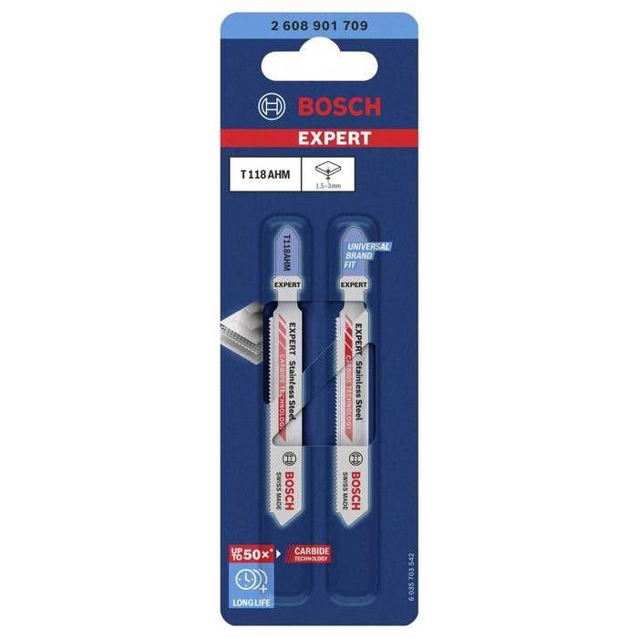 Аксессуары Bosch 2608901709 EXPERT « НЕРЖАВЕЮЩАЯ СТАЛЬ » T 118 ЛИСТЫ AHM 2 шт(s)