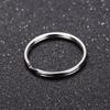 10Pcs/Pack 25/28/30/32mm Connectors Clasps Keychain Split Key Ring Chain Loop Stainless Steel