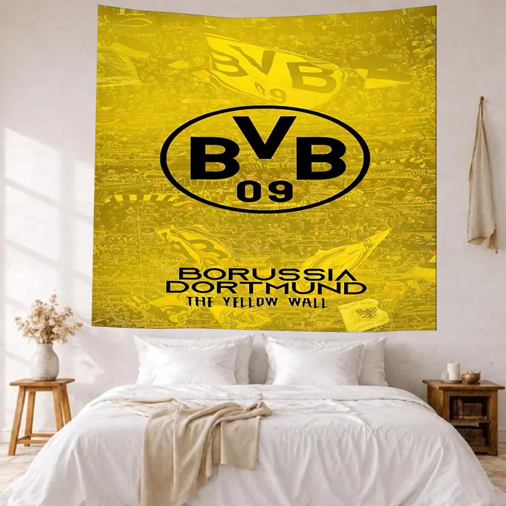 Borussia Dortmund Wall Decor Tapestry Art For Pet Memorial Birthdaywedding Party Backdrop Family Gift