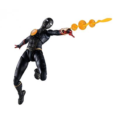 [С первым бонусом производителя] SHFiguarts Spider-Man [Черно-золотой костюм] (Человек-паук: Нет пути домой) приблизительно. Подвижная фигура, окрашенная в цвет АБС и ПВХ, 150 мм.