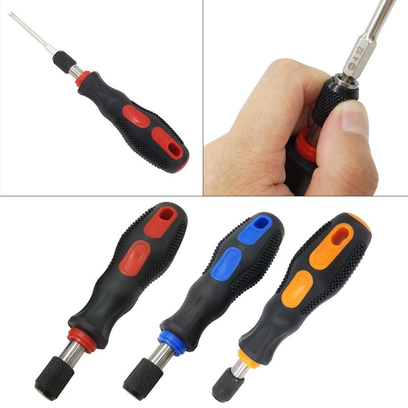 Compact Screwdriver Bit Metal & Plastic Self Screwdriver Holding Tool PP Handle 1/4"/6.35mm Quick Release Handle Tool