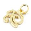 Les Trésors De Lily [B7899] - Gold Plated 'Letter B' Pendant - 10x10 Mm