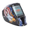 Сварочный шлем с рисунком орла, автоматическое затемнение, большой обзор, защита головы, регулируемая, питание от солнечной батареи