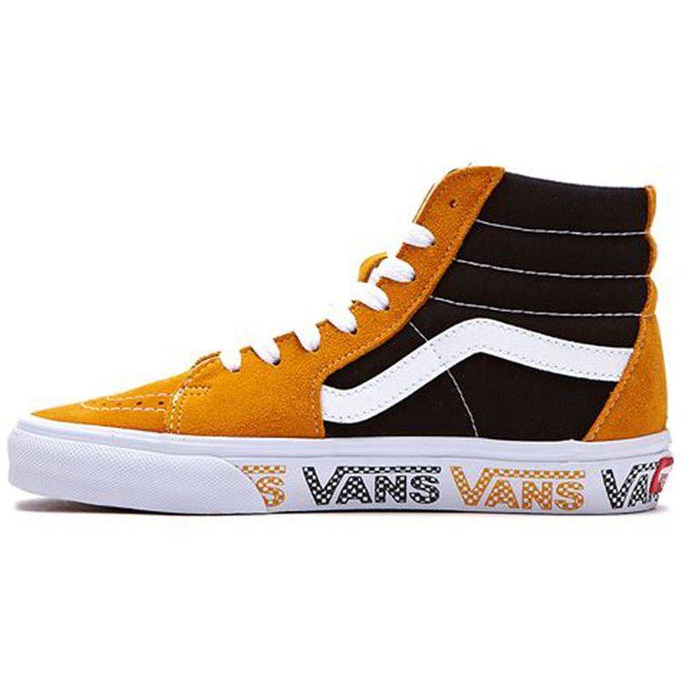 Vans Sk8 hi Черный Желтый Сращивание Унисекс 'Подсолнух Черный' VN0A4BV6SXY