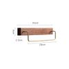 Black Walnut Wood Towel Rack Wall Mounted Retro Towel Bar Wooden Holder Brass Towel Rail Brass Hooks for Bathroom Kitchen