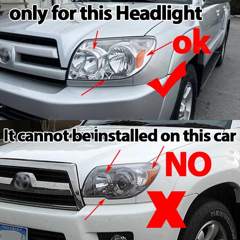 1 пара прозрачных крышек для фар автомобиля на Toyota 4Runner 2003 2004