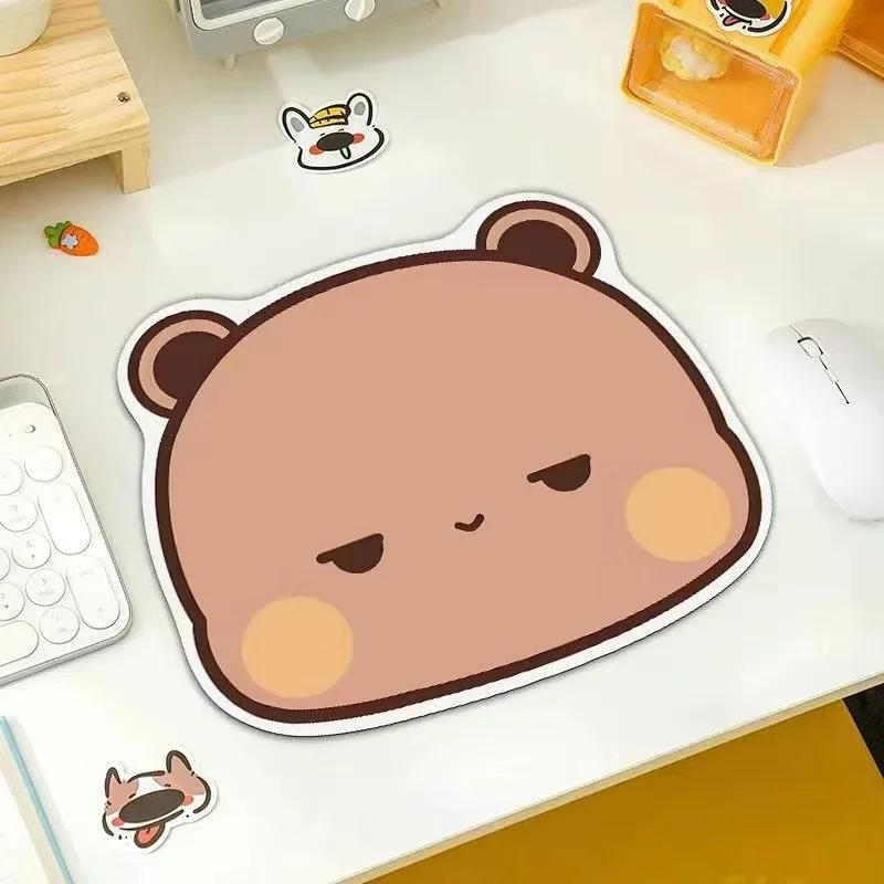Cute Cartoon BuBu DuDu Panda Mousepad Non Slip Computer Gamer Mouse Pad Size For Office Cute Little Bear Desk Mat