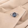 London Blue Topaz Gemstone 925 Sterling Silver Jewelry Handmade Engagement Ring RR-8-3