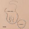 Fashion Bridal Jewelry Set With Waterdrop Crystal Necklaces And Earrings For Women
