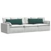 Sofa Cushions 2 Pieces Dark Green 120 x 40 cm Cord Fabric