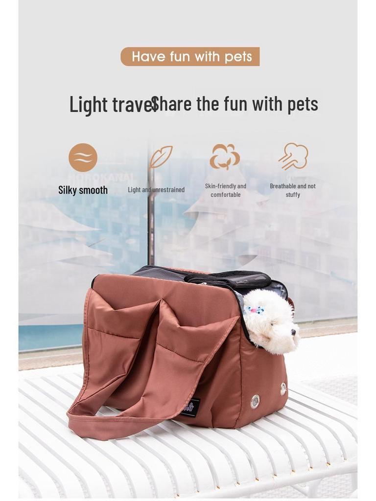 Portable Cat & Dog Carrier: Breathable, Large-Capacity Handbag/Backpack