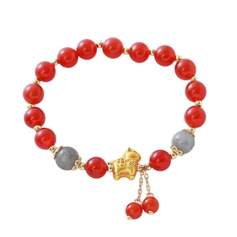 Natural Agate Bracelet Fashion Light Luxury Bracelet Fashion Women Daily Jewelry Lucky Gift
