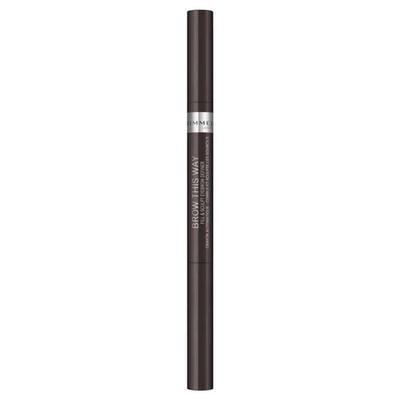 Rimmel Brow This Way 2 в 1 Фиксация и Скульптурирование Темно-коричневый