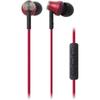 Audio Technica Audio Technica Ipod Iphone Ipad In Ear Earphones With Mic Red Ath Ck330i Rd Red