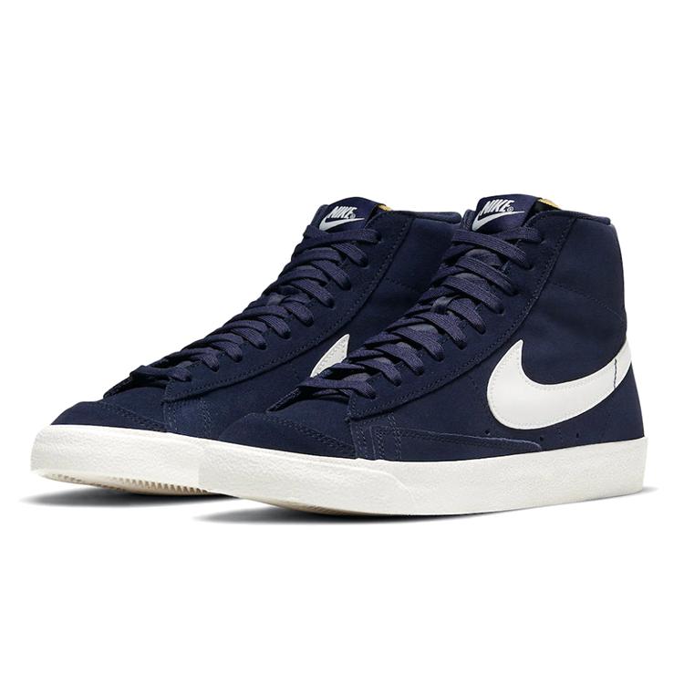 Nike Кроссовки Blazer Mid 77 Синий Замша Женские DB5461-400