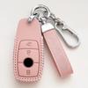 Genuine Leather Car Key Case for Mercedes Benz E C G M R S Class W204 W212 W176 GLC CLA GLA AMG Cover Keychain Car Accessories