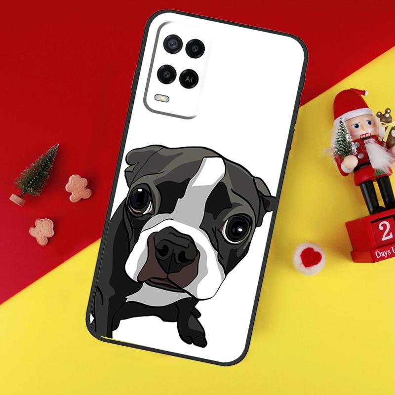 Чехол для собаки Бостон-терьер для Oppo A5 A6 Pro A15 A57 A17 A54 A74 A94 A76 A16 A96 A40 A60 A80 A18 A38 A58 A78 A98