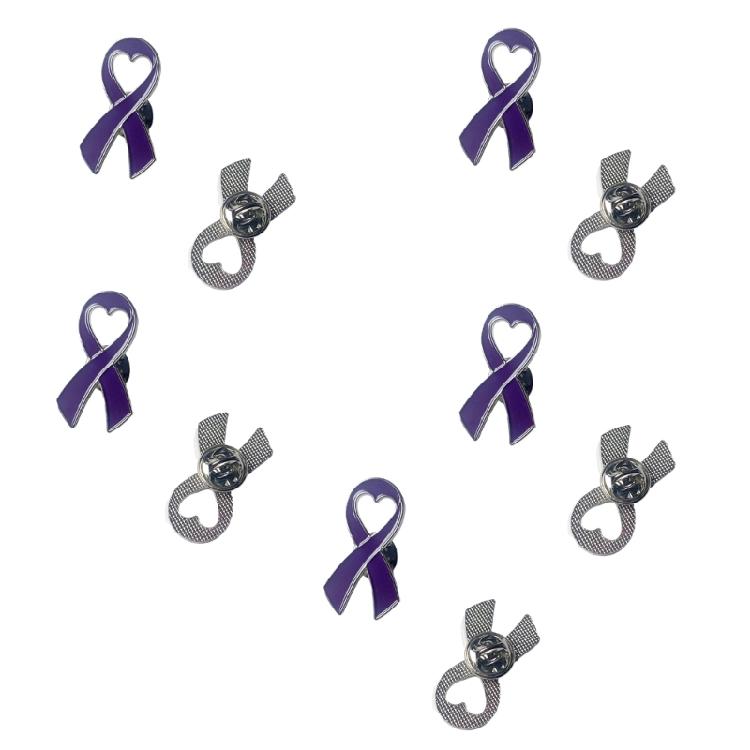 Breast Cancers Awareness Pins Small Ribbon Lapel Pins Metal Brooch Hope Ribbon Pins Gift for Girls Women Men Clothes