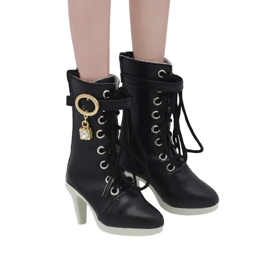 PU Leather Doll High Boots Handmade Doll High-heeled Shoes Birthday Gifts Dolls Shoes SD Dolls