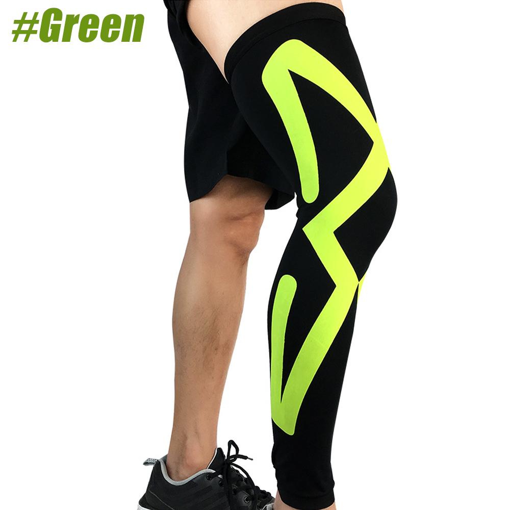 1Pcs Compression Leg Sleeves, Leg Knee Long Sleeves Knee Support for Football Baseball Running Cycling Fitness