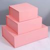 Роскошная розовая магнитная подарочная коробка с откидной крышкой для косметики или стакана для воды