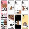 We Bare Bears Cute Case For Motorola G30 G60 Edge 20 G9 G22 G8 Power G31 G500 G50 30 Pro Black Soft Phone Capas