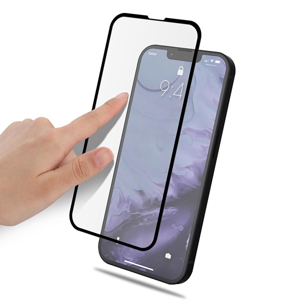 MOCOLO 3D Curved Full Glue Anti-fingerprint Full Coverage Tempered Glass Screen Film for iPhone 13 Mini 5.4 Inch