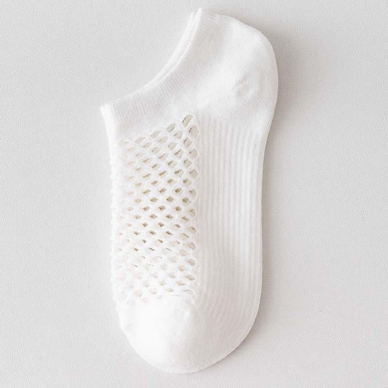 Милые индивидуальные носки с отверстиями, летние носки с большой сеткой, женские тонкие дышащие короткие носки, носки-лодочки с низким верхом