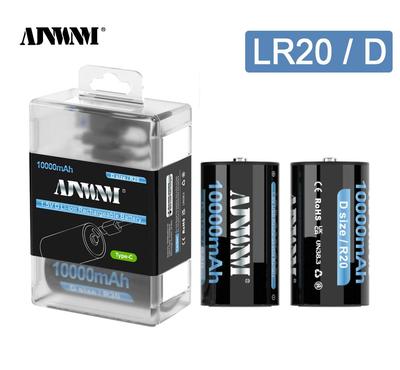 10000 мАч 1,5 В батарея размера D тип - C USB перезаряжаемая литий-ионная Lipo LR20 газовая печь бойлер водонагреватель