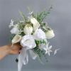 Wedding Bouquets with Ribbon for Bridal, Bridesmaids, Anniversary, Wedding