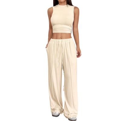 Женский приталенный жилет без рукавов, повседневный брючный костюм