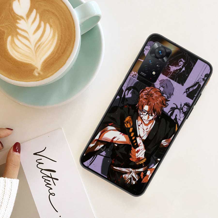 Чехол для телефона Bleach Айзен Сосуке для Xiaomi Redmi Note 12 Plus 12S 11 11T Pro 5G 11E 11S 4G 10 10S 9 9S 9T 8 8T 7 Обложка Shell Coq